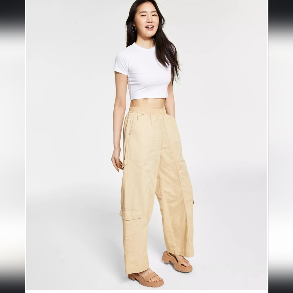 Cotton:On Quinn Cargo Pant, Light Sand, Size US 8, NWT